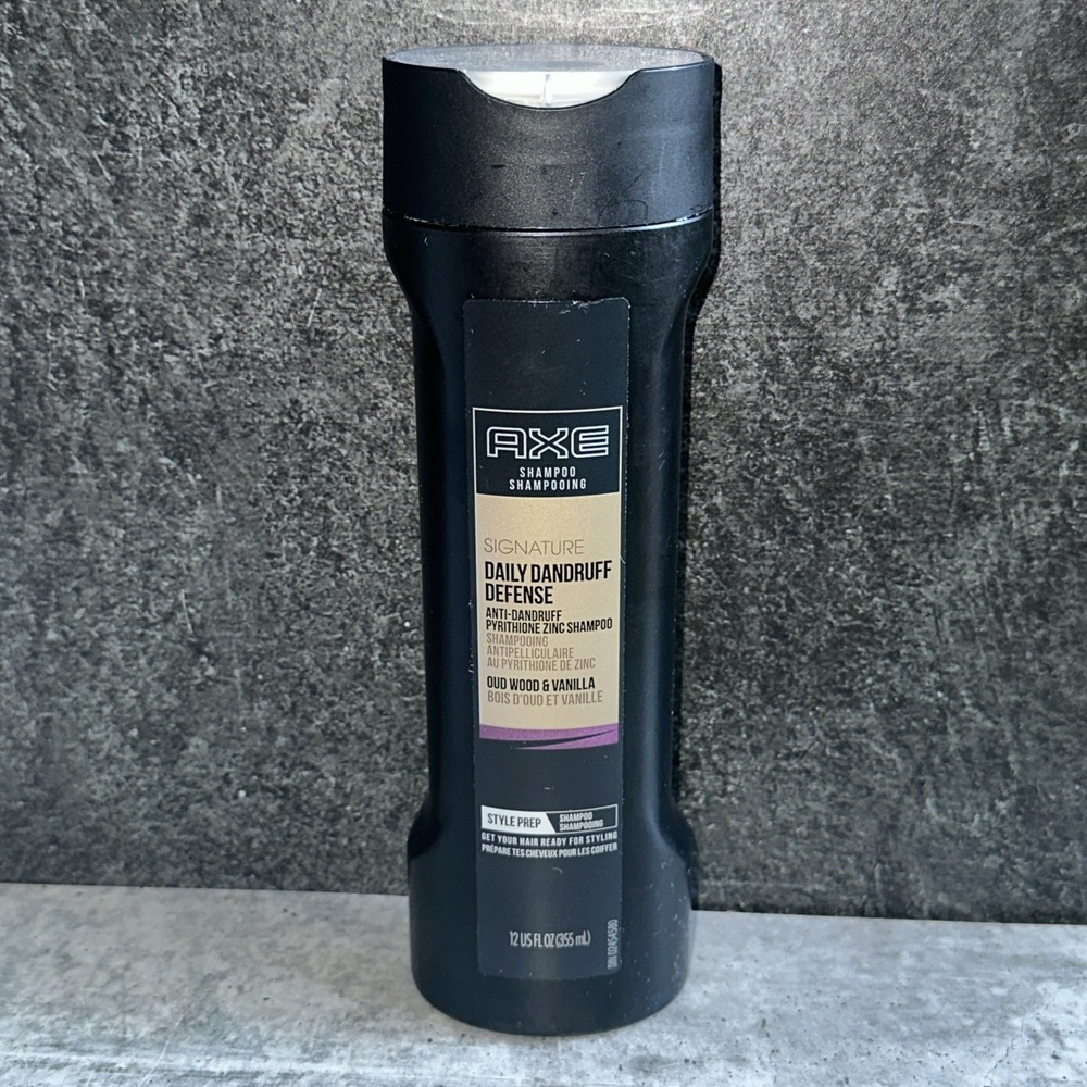 AXE Daily Dandruff Defense Shampoo Oud Wood & Vanilla 12 OZ NEW Discontinued HTF